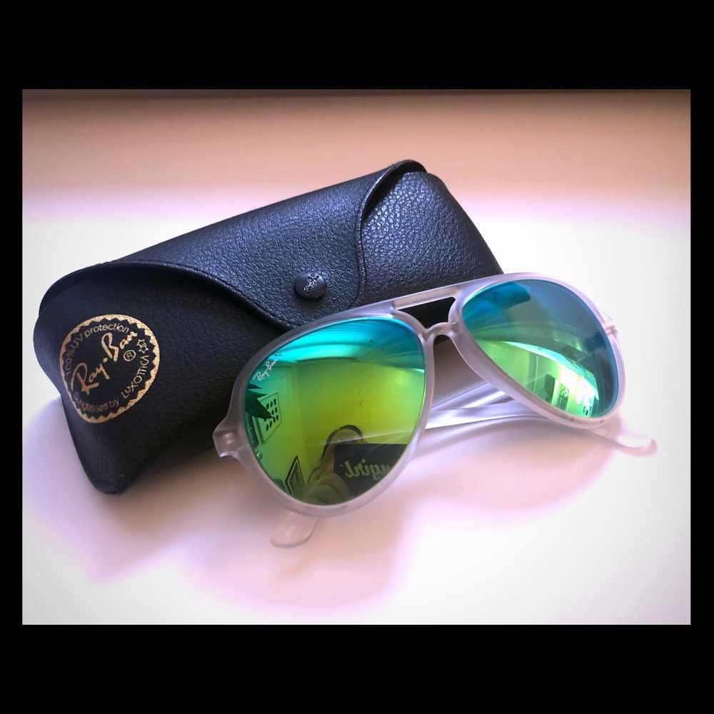 Ray Ban Cats 5000 Mirrored Aviator Sunglasses